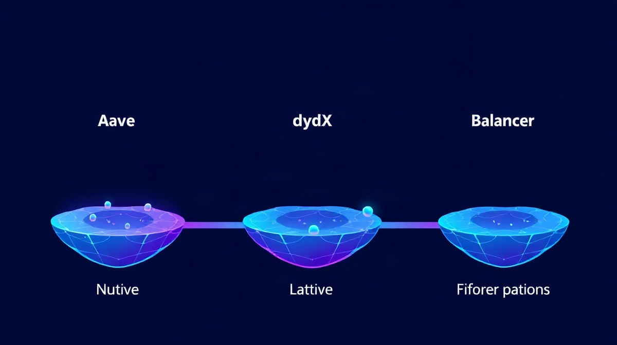DeFi lending protocol comparison - Aave dYdX Balancer