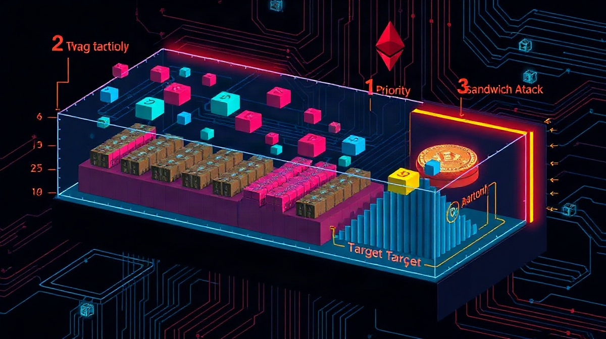Ethereum mempool visualization with transaction ordering